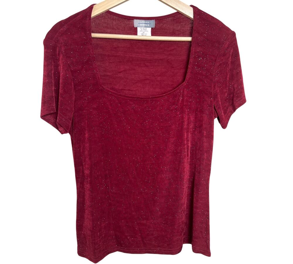 Y2K Urban Works Made In USA Medium Red Top